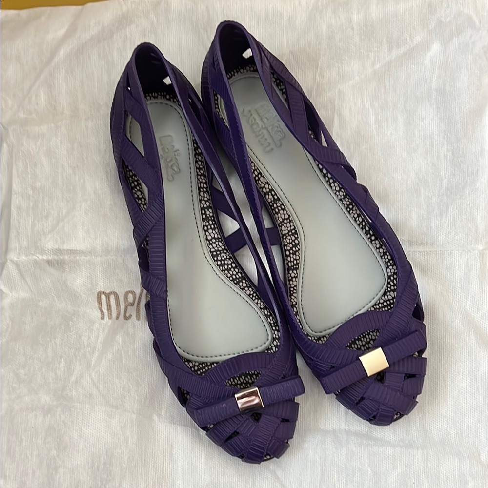 Melissa + Jason Wu Jelly Flats - Violet